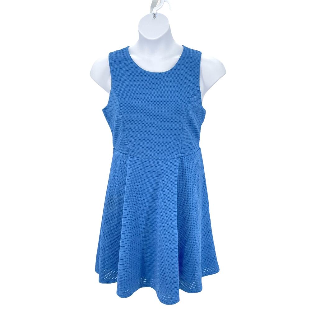 Lulus Blue Skater Dress Open Back XL